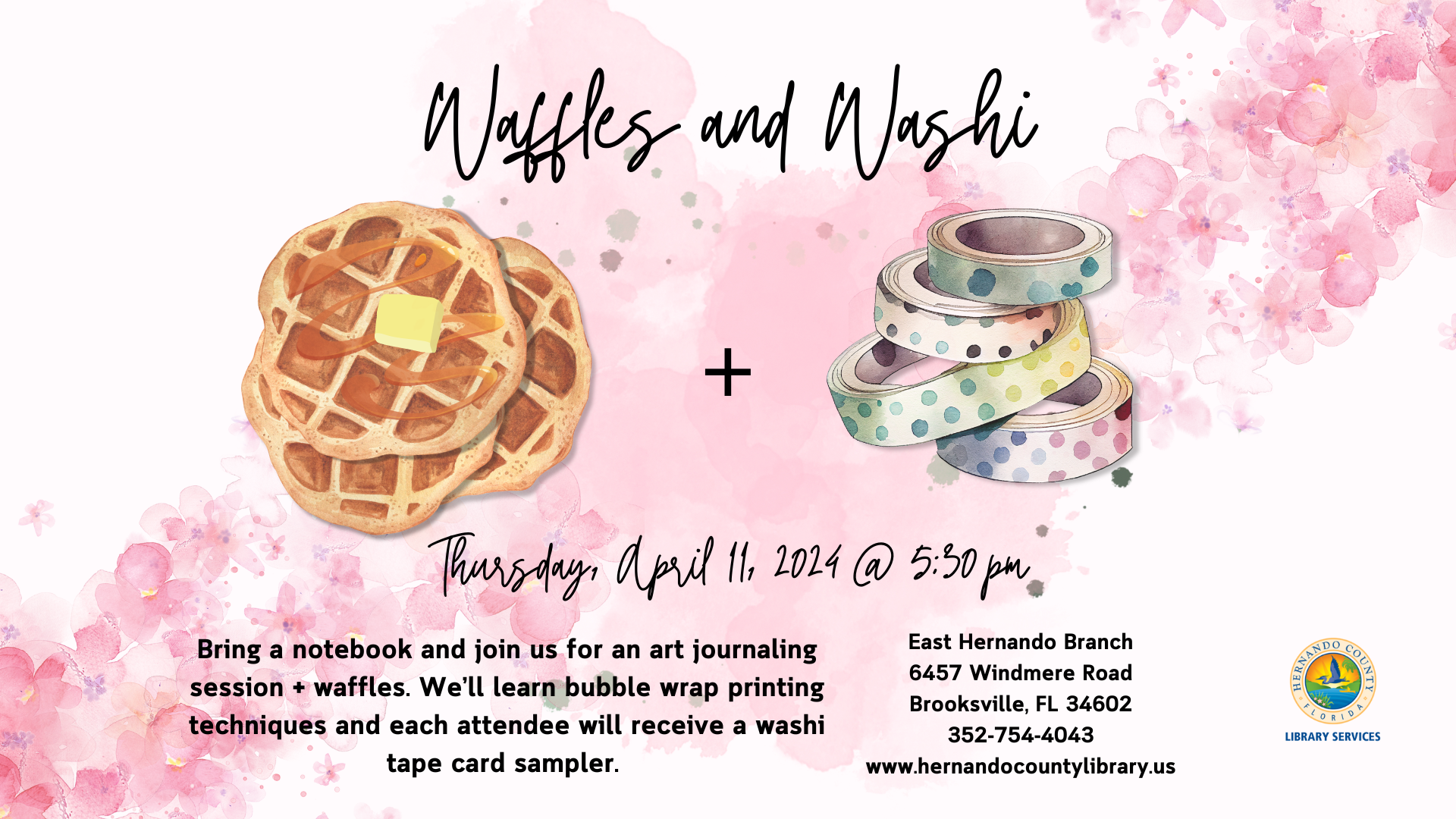 Waffles and Washi Art Journaling Meetup