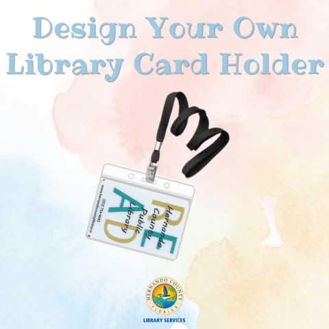 design your own library card holder