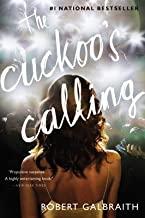 With this cover, we, the readers, are standing behind a young woman with shoulder length dark brown hair, in a silky camisole, as she peers out over the crowd below her, blinded by the flashes of light which return her gaze. The cuckoo's calling is written in white script in a diagonal running uphill from left to right; it over-writes the top half of the cover, including the back of the young woman's head.