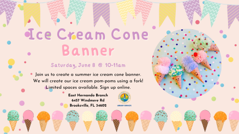 Ice Cream Cone Banner