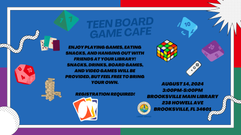 Teen Board Game Café