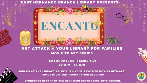 Art Attack @ Your Library for Families - East Hernando Branch