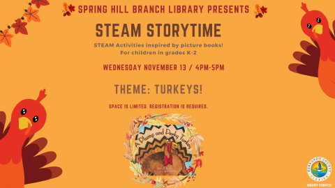 STEAM Storytime @ Spring Hill Branch 