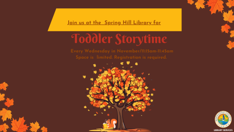 Toddler Storytime @ Spring Hill Branch 