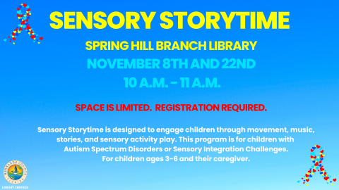 Sensory Storytime @ Spring Hill Branch 