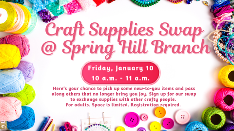 Craft supplies swap