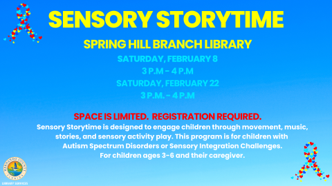 Sensory Storytime @ Spring Hill Branch 