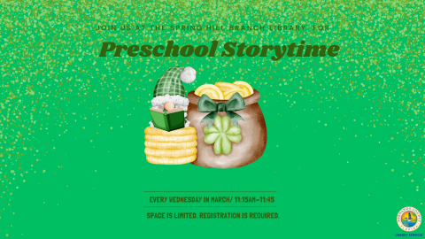 Preschool Storytime @ Spring Hill Branch 