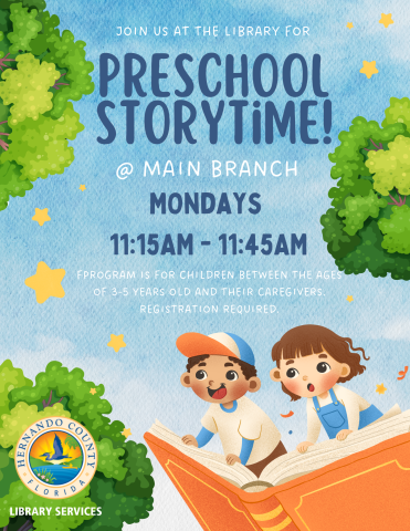 Preschool Storytime @ Main Branch 