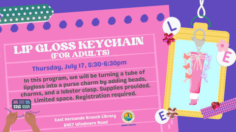 Lip Gloss Keychain