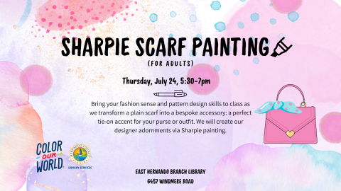 Sharpie Scarf Painting