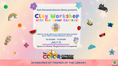 Color Express Clay Workshop @ East Hernando Branch 