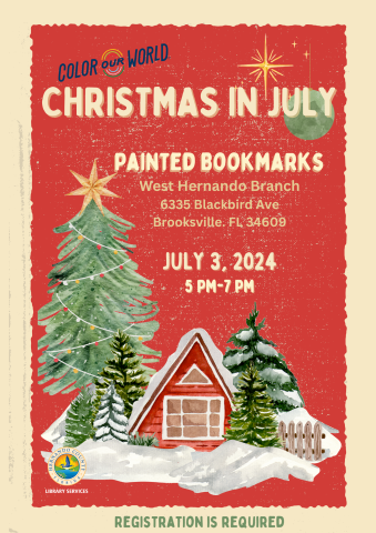 Christmas in July Painted Bookmarks