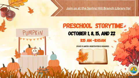 Preschool Storytime @ Spring Hill Branch 