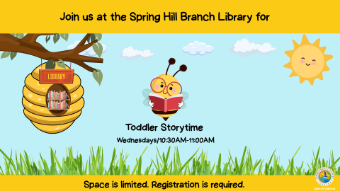 Toddler Storytime @ Spring Hill Branch 