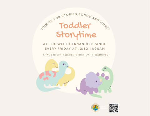 Toddler Storytime @ West Hernando Branch