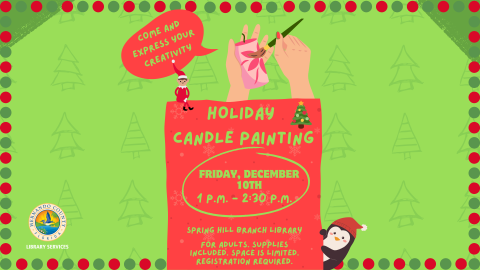Holiday Candle Painting
