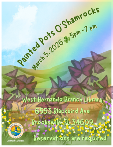 Painted Pots o 'Shamrocks