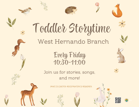 Toddler Storytime @ West Hernando Branch