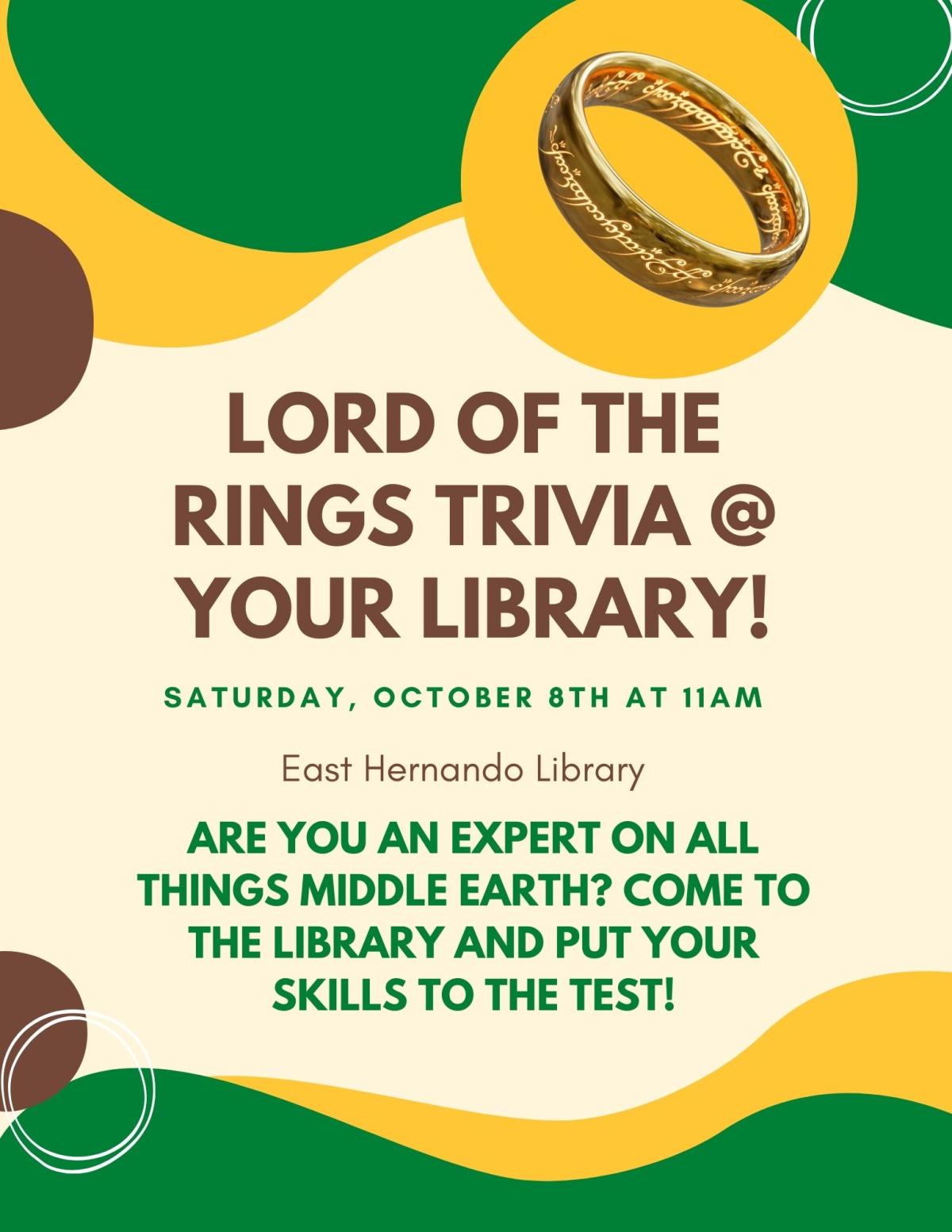 Test you knowledge of Middle Earth with us!