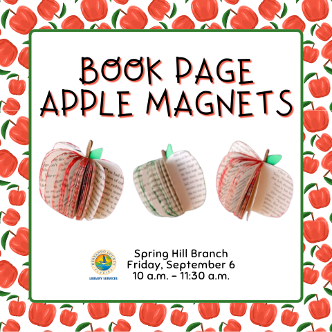 book page apple magnets