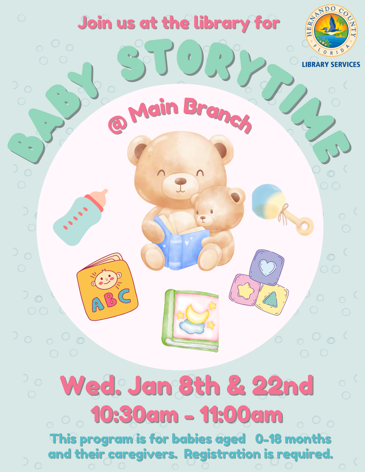 Baby Story Time @ Main Jan 2025