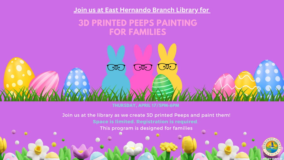 3D Printed Peep Painting for Families @ East Hernando