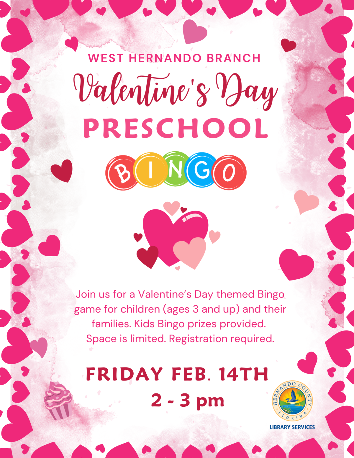 Valentines Preschool Bingo at West