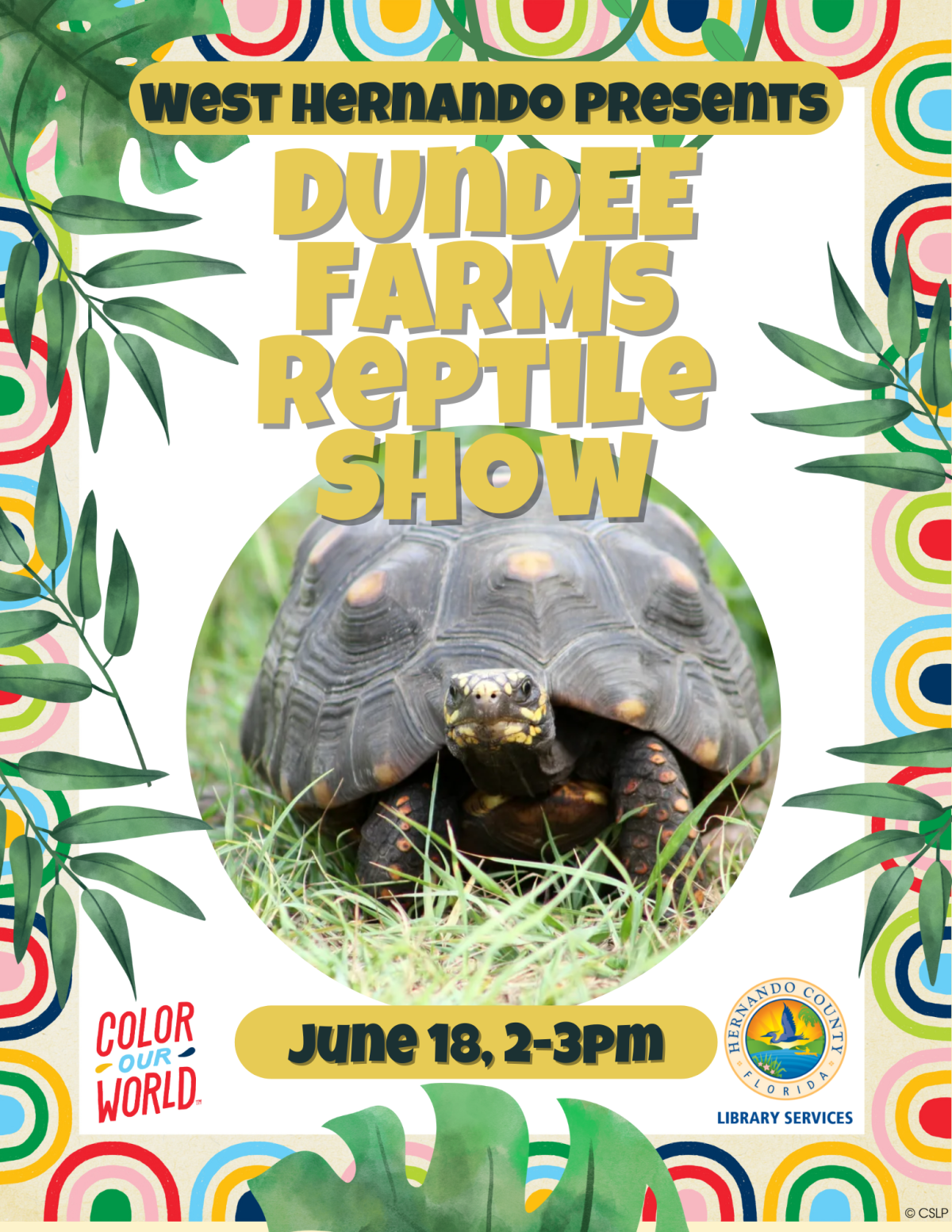 Dundee Farms Reptile Show Flyer