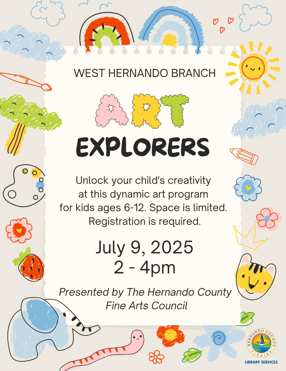 Art Explorers West Branch July