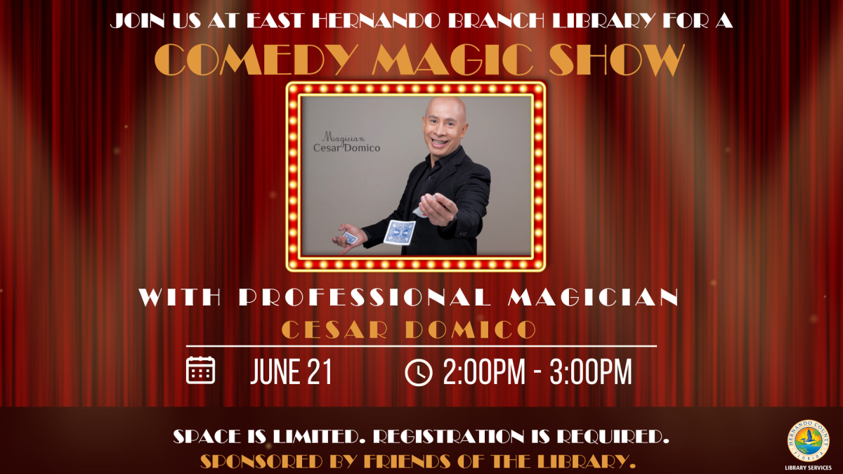 Color Our World Cesar the Magician @ East Hernando Branch 