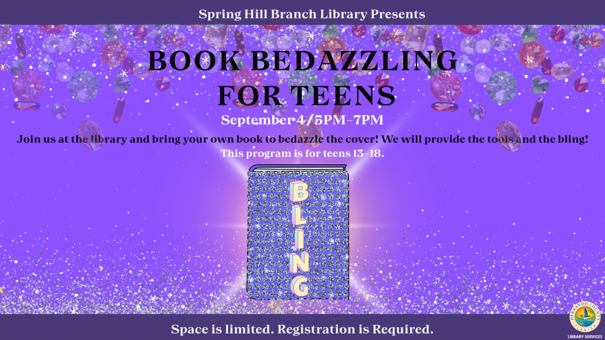 Book Bedazzling for Teens @ Spring Hill Branch 