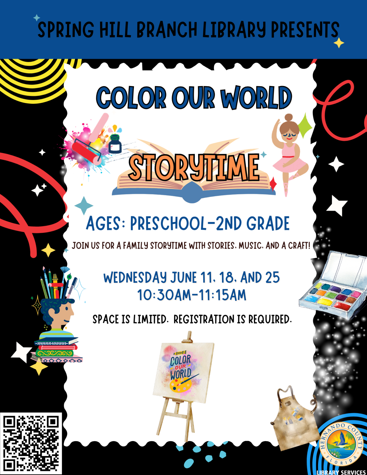 Color Our World Storytime @ Spring Hill Branch 