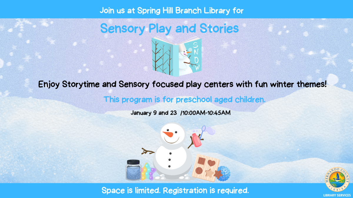 Sensory Play and Stories @ Spring Hill Branch 
