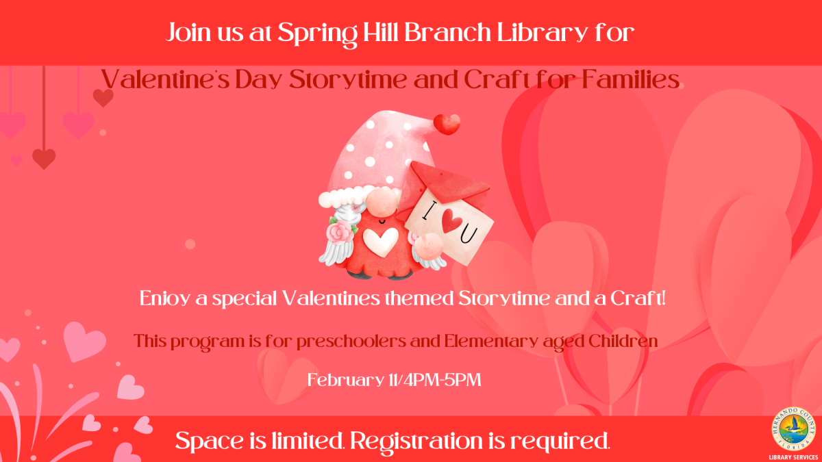 Valentine's Day Storytime @ Spring Hill Branch 