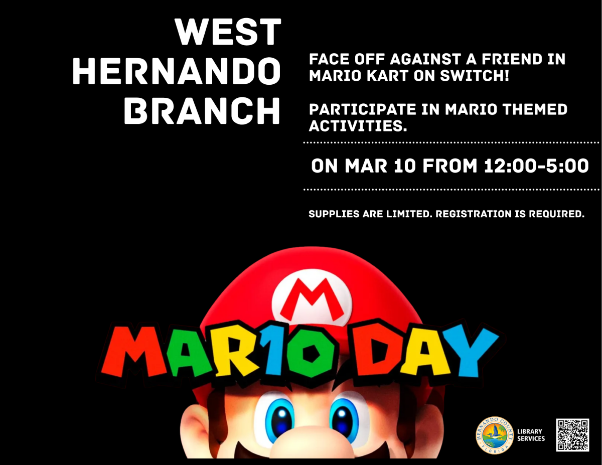 Mario Day @ West Hernando Branch